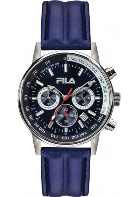 FILA Blue Leather Chronograph 38-113-001