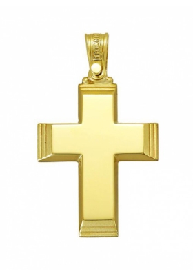 Σταυρός 14 Καράτια Χρυσός ΤΡΙΑΝΤΟΣ Ανδρικός