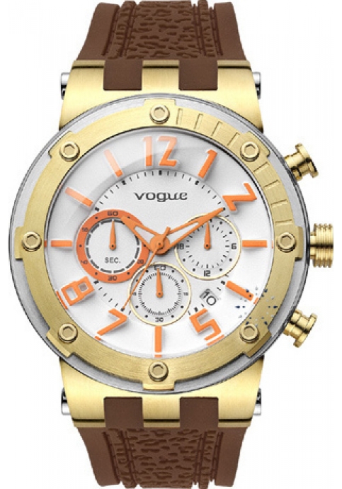 VOGUE Feeling Brown Rubber Chronograph
