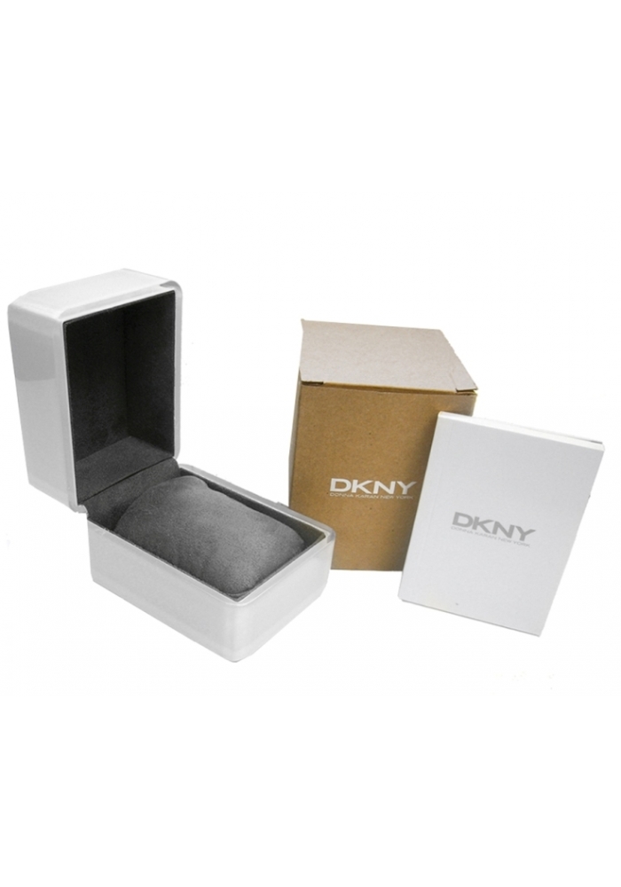 DKNY Chronograph White Ceramic and Gold Steel Bracelet