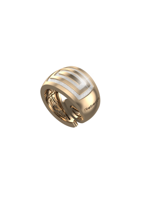 Δαχτυλίδι Κίτρινο Infinity Gold Rebecca από κράμα μετάλλων