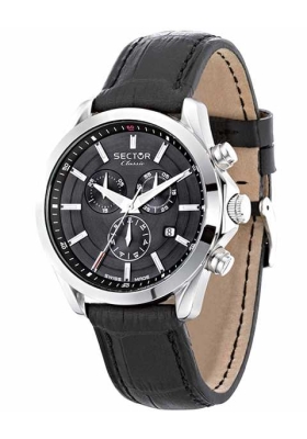 SECTOR CLASSIC Chronograph Black Leather Strap